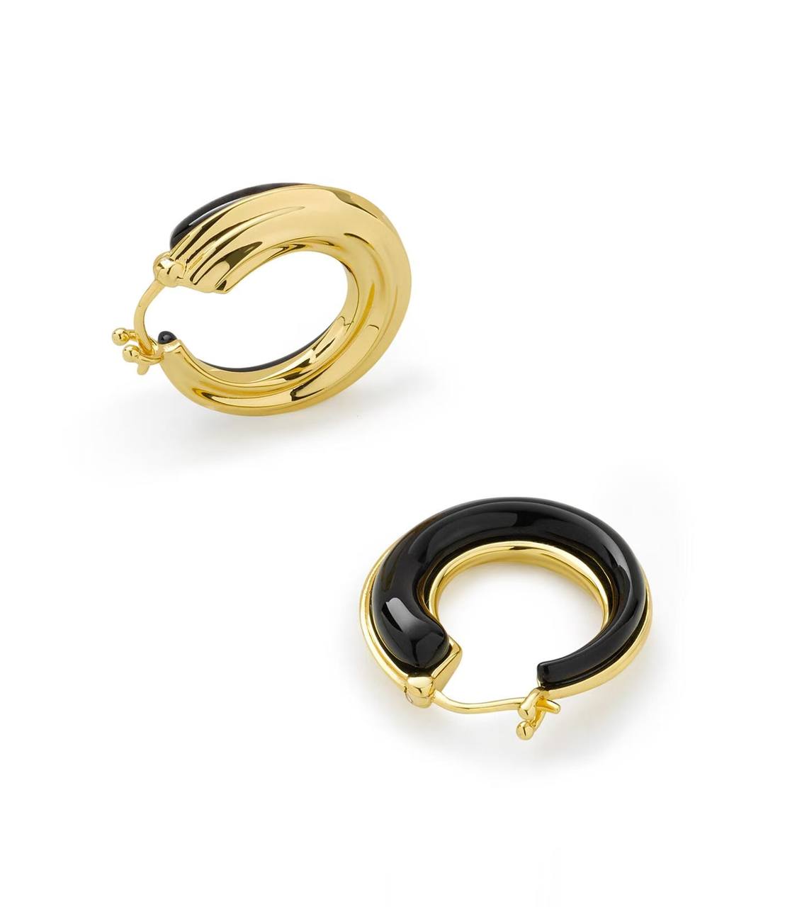 Iris Bangle | Classic yellow bakelite bangle with inlay and stones.