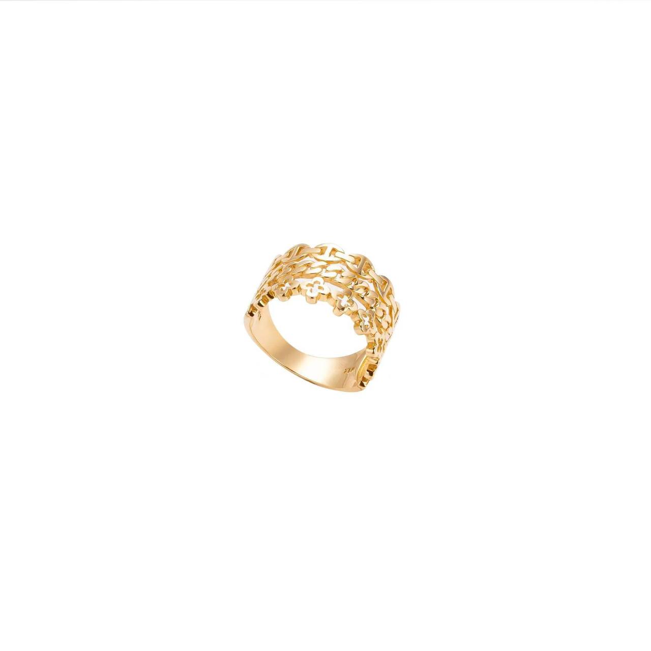 Iris Bangle | Classic yellow bakelite bangle with inlay and stones.