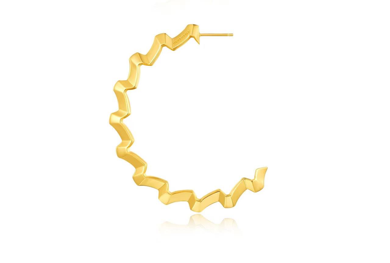 Iris Bangle | Classic yellow bakelite bangle with inlay and stones.